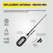Scosche RMA900-WM1SD Universal 13” Rubber Mast Car Radio Antenna Fits Domestic and Import Vehicles