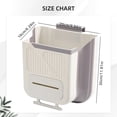 thumbnail image 3 of Trash Garbage Bag Folding Hanging Kitchen Waste Trash Can Foldable Hanging Trash Can Multifunctional Waste Storage Box Large Capacity for Cabinet Kitchen Bathroom Use Waste Bag,Kitchen Trash Bag,Plas, 3 of 4