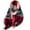 Wine, variant on Women's Checkered Print Fashionable Soft Comfortable Warm Thickened Fleece Leisure Scarf Fall Winter Casual Scarves(Wine,Free Size)
