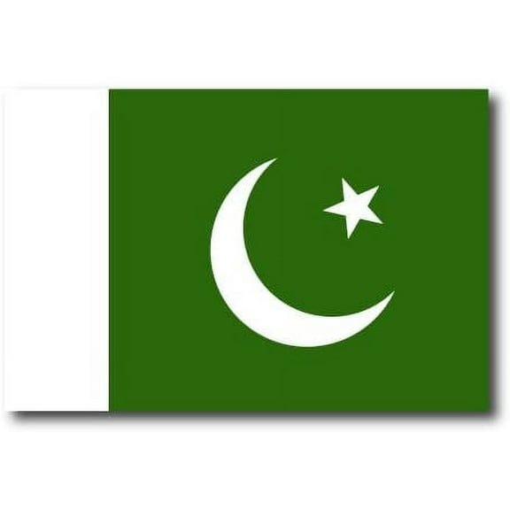 Pakistan Flag Car Decal - 3" x 5"