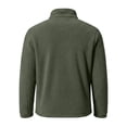 thumbnail image 5 of Atkumj Fleece Quarter Zip Pullover Men with Kangaroo Pocket Warm Comfortable Solid Color Sweatshirts Casual Stand Collar Long Sleeve Sweatshirt M, 5 of 10