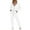 White, variant on Women'S Sweatsuits - Long Sleeve Hoodie With Sweatpants Womens Matching Sets Fall Travel Lounge Sets for Women