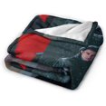 thumbnail image 4 of Manta de vellón ultra suave con microcaídas en la música al revés, manta para aire acondicionado, manta cálida, toalla, mantas imprescindibles, mantas de picnic para todas las estaciones, sofá cama,, 4 of 7
