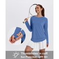 thumbnail image 4 of Camiseta XIEERDUO de manga larga con protección solar UPF 50+, color azul M, 4 of 5