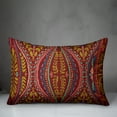 thumbnail image 3 of Creative Products Red Colored Folk Pattern 14x20 Indoor / Outdoor Pillow, 3 of 3