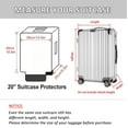 thumbnail image 6 of Arcticice Clear Plastic Luggage Covers for Suitcase TSA Approved, 20 inch Luggage Protector Cover (15"D x 10"W x 20"H), 6 of 8