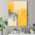 thumbnail image 4 of Ochre Leaf Sun Abstract Canvas Print Cafe Kitchen Home Wall Art, 4 of 8