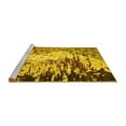 thumbnail image 2 of Ahgly Company Machine Washable Indoor Square Abstract Yellow Modern Area Rugs, 7' Square, 2 of 4