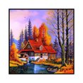 thumbnail image 2 of Pintura de arte de punto de cruz completa, 11 quilates, estampado de escena de otoño, adorno de pared bordado Tmvgtek decoración de arte en el hogar, 2 of 9