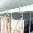 thumbnail image 3 of Selling 20 pcs/pack Metal Heavy Duty Curtain Clips W Hook Silver Color Hooks, 3 of 5