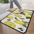 thumbnail image 4 of Yellow Lemon Fruit Berries Beige Pattern Door Rugs,Washable Non Slip Door Mats Indoor,Decorative Door Mats,Entry Mat Indoor for Entrance,Bedroom,Kitchen,Bathroom,30"x17", 4 of 6