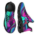thumbnail image 1 of Zapatillas deportivas para hombre con diseño psicodélico en colores elegantes, cómodas y transpirables, de malla, informales, planas para exteriores., 1 of 6