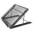 thumbnail image 1 of Support d'Ordinateur Portable Tablette, Support d'Ordinateur Portable Réglable Pliable Ergonomique pour le Refroidissement Noir, Argent, 1 of 7