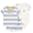 Blue/White Stripe, variant on Baby Boy Outfit Set, 3-Piece, Sizes 0/3-24 Months