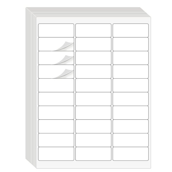 Etiquetas adhesivas Batrical 900 de papel adhesivo para impresión láser/inyección de tinta, 1 x 2,6 pulgadas
