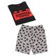 thumbnail image 4 of Stranger Things - Set de Pijama Corto para Hombre (Negro, Rojo, Gris), 4 of 5