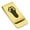 Gold, variant on Stainless Steel Rabbit’s Foot Good Luck Charm Classic Slim Money Clip Credit Card Holder