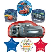Anagram Cars Birthday Party Supplies 7pc Jackson Storm Foil Balloon Bouquet Decorations
