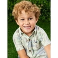 thumbnail image 4 of Carter's Child of Mine Toddler Boy Button Up Shirt, Sizes 12M-5T, 4 of 7