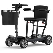 STACOO 4 Wheel Mobility Scooter for Seniors & Adults, 400lbs Capacity, Foldable Electric Powered Scooter, 25 Mile Long Range , with 2 Removable Lithium Batteries