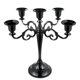 thumbnail image 2 of 2X Candelabro de Metal Negro con Candelabro de 5 Candelabros GóTicos para Decoración del Hogar Boda Fiesta, 2 of 9