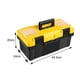 thumbnail image 1 of Caja de almacenamiento de herramientas Ticfox 2 capas ABS Accesorios de electricista, 1 of 2