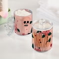 thumbnail image 5 of Valentine Flowers Skulls Hearts Translucent Plastic Cans Storage Canisters with Lid Set of 4, 5 of 7