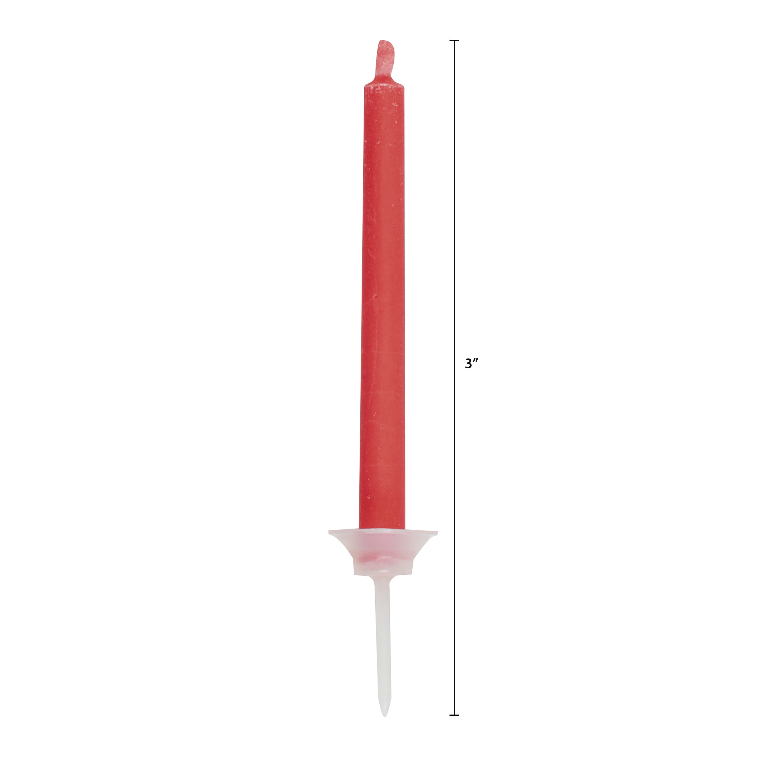 Multicolor Flame Birthday Candles and Holders, 12ct, Unique