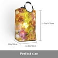 thumbnail image 3 of XMXT Collapsible Laundry Basket Hamper, Watercolor Style Background Large Laundry Bag Clothes Hamper with Aluminum Handle, 50L, 3 of 7