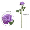 thumbnail image 3 of GQDIN Artificial Silk Flowers, Realistic Single Stem Flowers Silk Rose Bouquet Long Stem for Wedding Party Office Home Decor,Table Centerpiece & Romantic Gift, 3 of 9