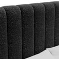 thumbnail image 5 of Furniture of America Garret Upholstered Boucle Fabric Queen Bed in Black, 5 of 10