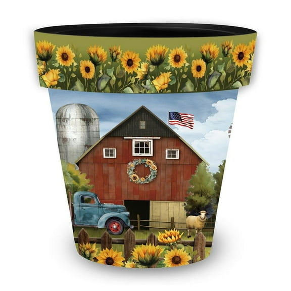 Briarwood Lane Sunflower Barn Small Planter