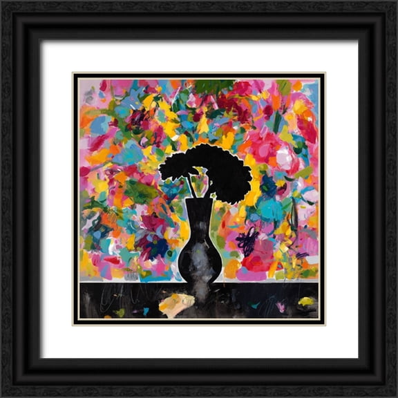 Athas, Vas 12x12 Black Ornate Wood Framed with Double Matting Museum Art Print Titled - Abstract Arrangement