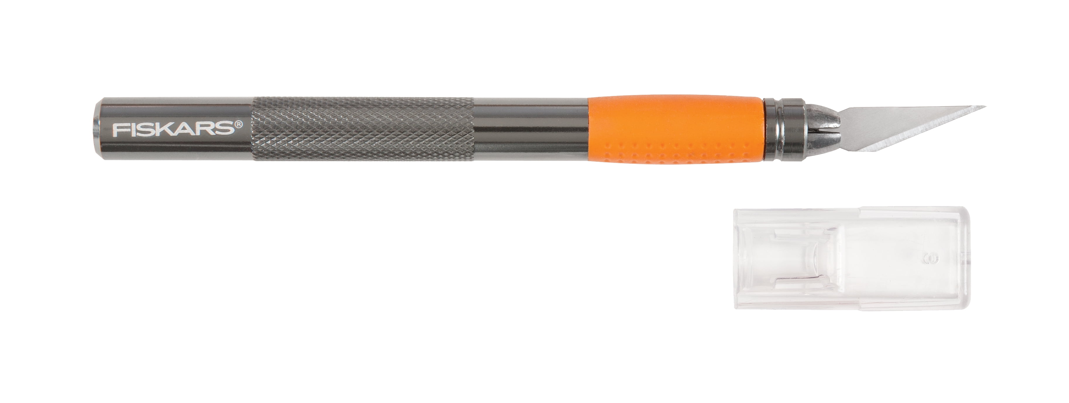 Fiskars 5 piece Arts and Crafts Supplies Titanium Coated Pointed Non-Stick 8" Scissors Set, Orange