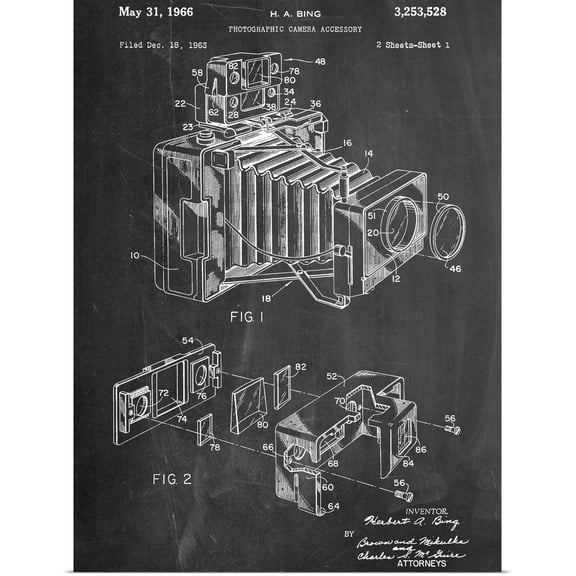 Great BIG Canvas | Rolled Cole Borders Poster Print entitled Photographic Camera