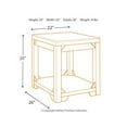 thumbnail image 4 of Ashley Furniture Table d'Appoint Fregine en Blanc Délavé, 4 of 5