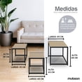 thumbnail image 4 of Mubson Set de 3 Mesas para Centro de Madera. Mesa para Sala Mubson Mesa de Centro, 4 of 6