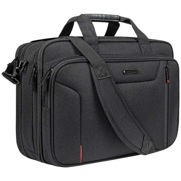 Portafolios Elegante EMPSIGN para portátil de 17.3 pulgadas repelente al agua bloqueo RFID bolsa de hombro