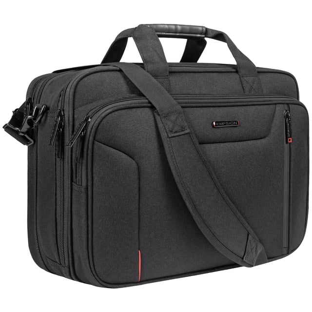 Portafolios Elegante EMPSIGN para portátil de 17.3 pulgadas repelente al agua bloqueo RFID bolsa de hombro