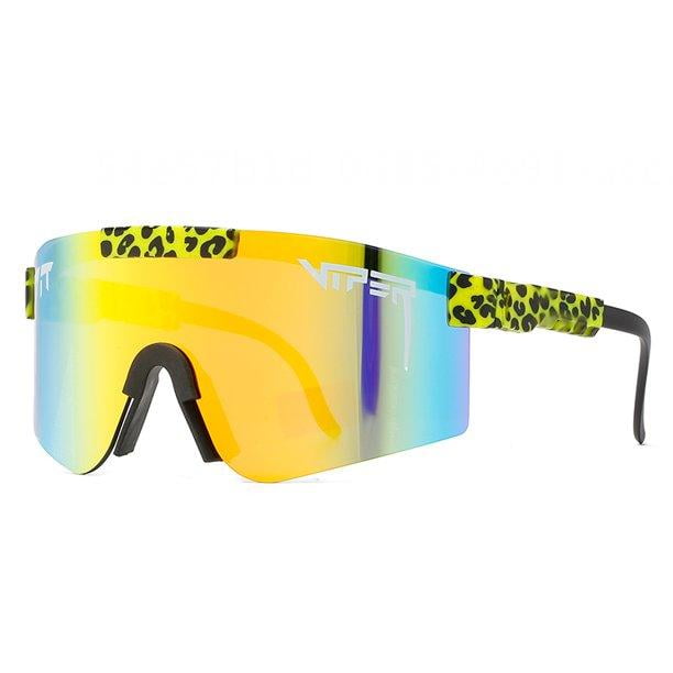 UV400 Polarized Polarized TR90 Frame Sunglasses Pit Viper Sunglasses Color Electroplating Film Pit-viper Sunglasses for Men and Women Windproof Eyewear UV400 Outdoor Cycling Glasses 