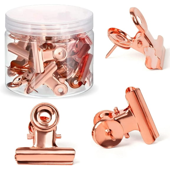 Push Pins for Cork Board 30 PCS - Bulletin Board Decorations Thumb Tacks - Gold Rose Cute Push Pin Clips for Cork Board Decorative and Accessories for Classroom Decor and Bulletin Board Decor Pushpins