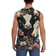 thumbnail image 4 of Balery Vintage Sunflower Cow Camisetas sin mangas para hombre, absorbe la humedad y protege contra el mal olor.-Large, 4 of 7