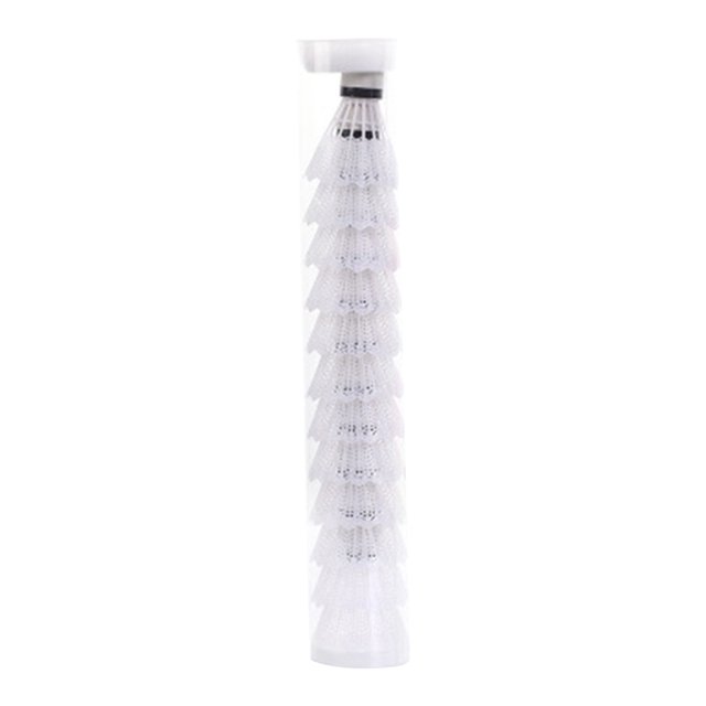 Bolas de Bádminton de Plástico Kuymtek 12 Uds. Volante Blanco