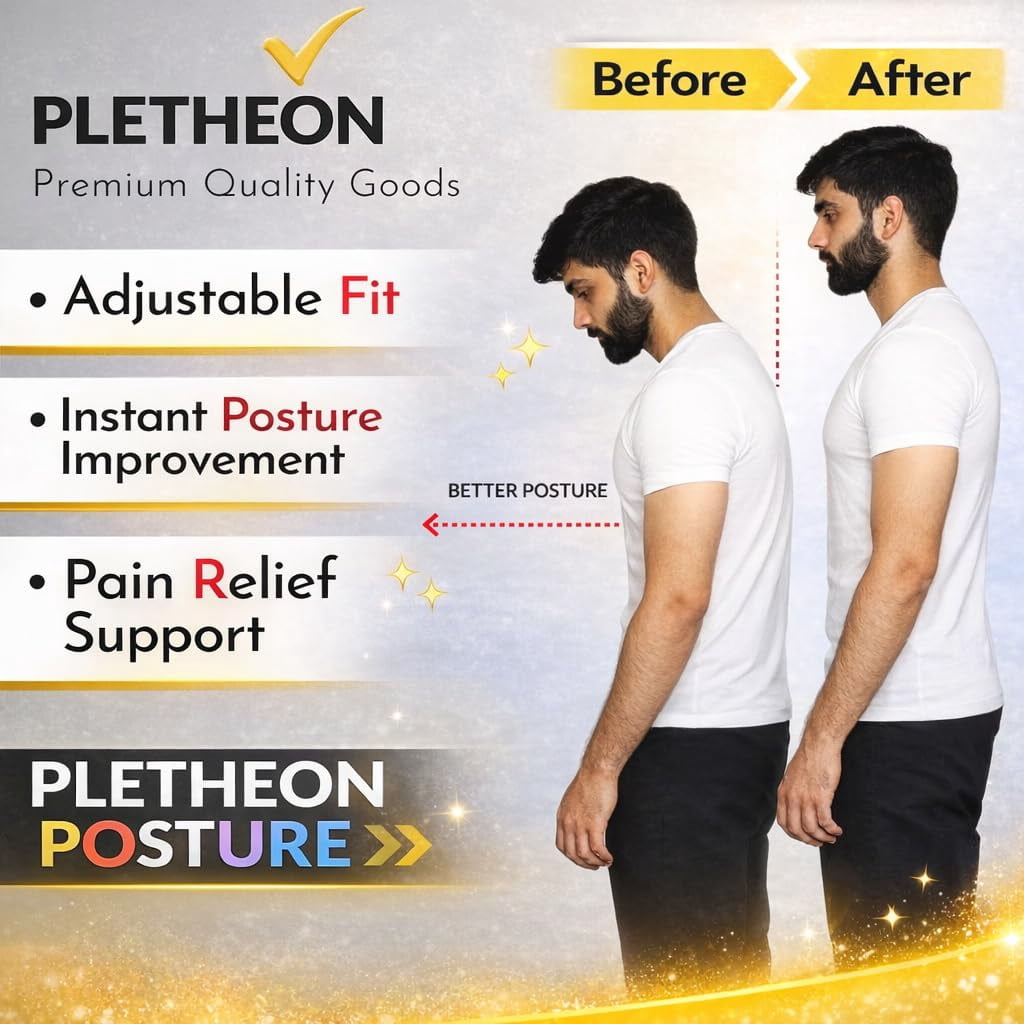 Adjustable Posture Corrector Belt for Men and Women Back Support Brace for Spine Alignment, Pain Relief & Shoulder Correction