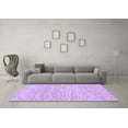 thumbnail image 3 of Ahgly Company Indoor Round Abstract Purple Contemporary Area Rugs, 6' Round, 3 of 4