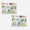 Animal Alphabet Soft 3D Printed Duvet Cover Bedding Set with Comforter
