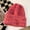 Deep powder, variant on Versatile Woolen Hat For Women With Big Head, Small Face, Pile Up Hat For Autumn And Winter Mixed Color Warm Knitted Pullover Hat