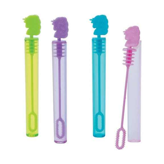 Unicorn Bubble Tubes (2Dz) - Toys - 24 Pieces