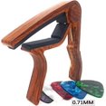thumbnail image 2 of Capo para guitarra WINGO color palo de rosa con 5 púas, 2 of 7