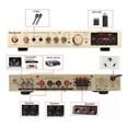 thumbnail image 5 of Amplificador Audio Bluetooth 5 Canales 2000w Para Uso Domésto Dorado, 5 of 5